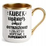 Kubek Premium Złoty Personalizowany Dzień Matki Dla Mamy Prezent Upominek