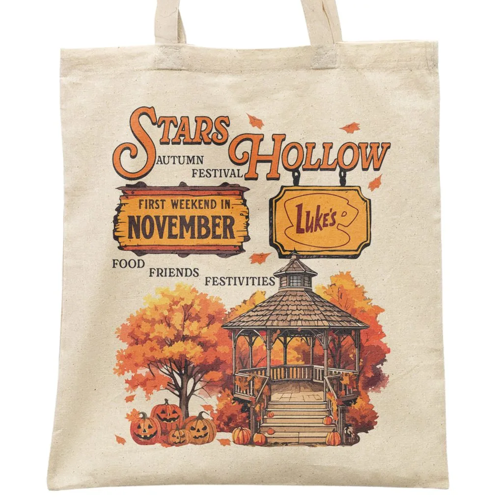 Torba bawełniana na zakupy Gilmore Girls Stars Hollow Dla Fanów Serialu