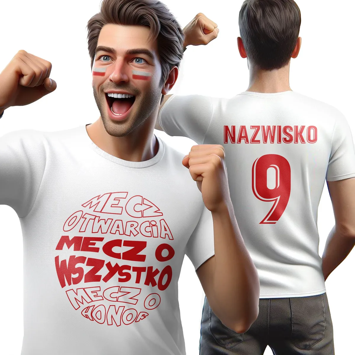 T-shirt personalizowany koszulka męska Mecz o Wszystko Euro