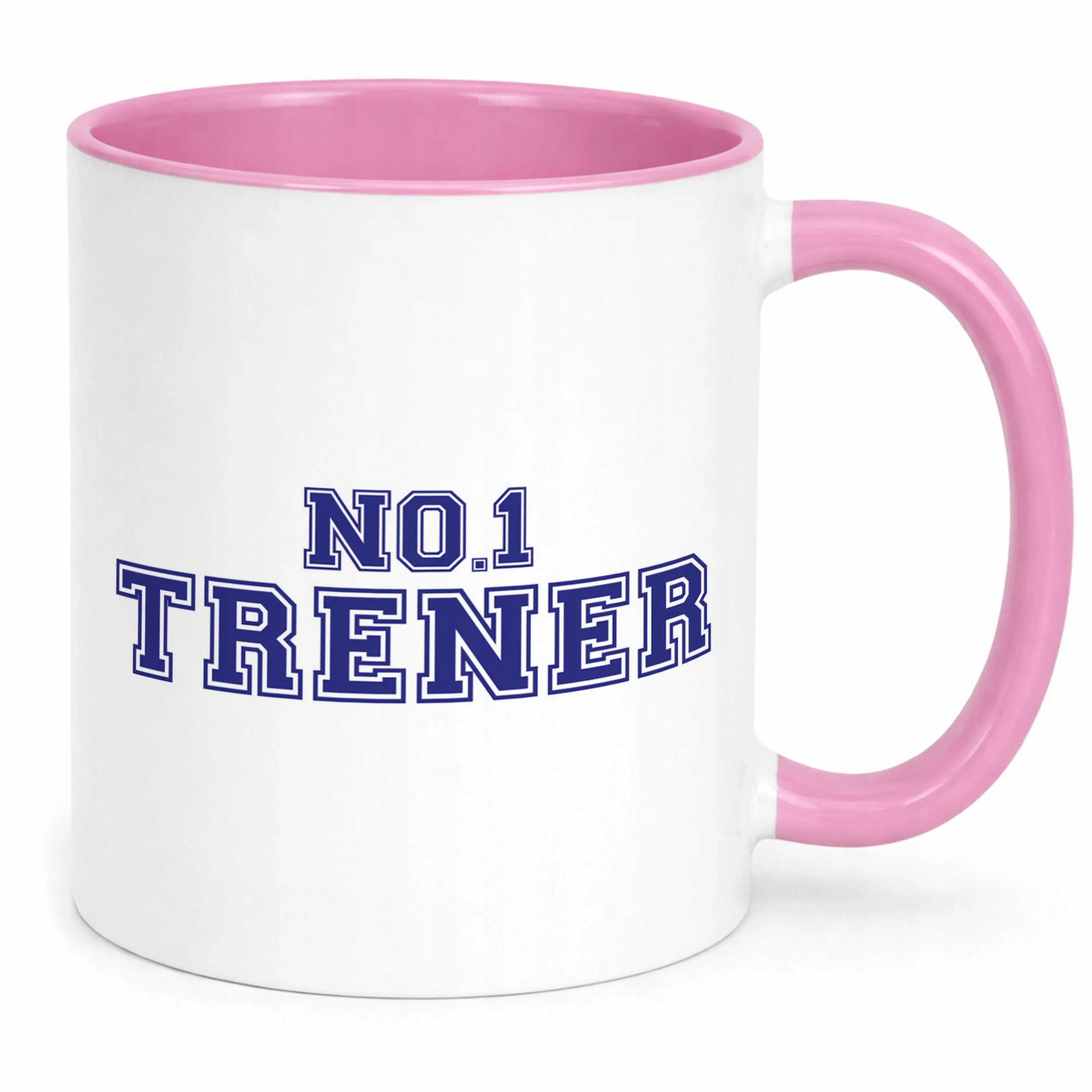Kubek Różowy Trener No.1 Sport Prezent Najlepszy Trener