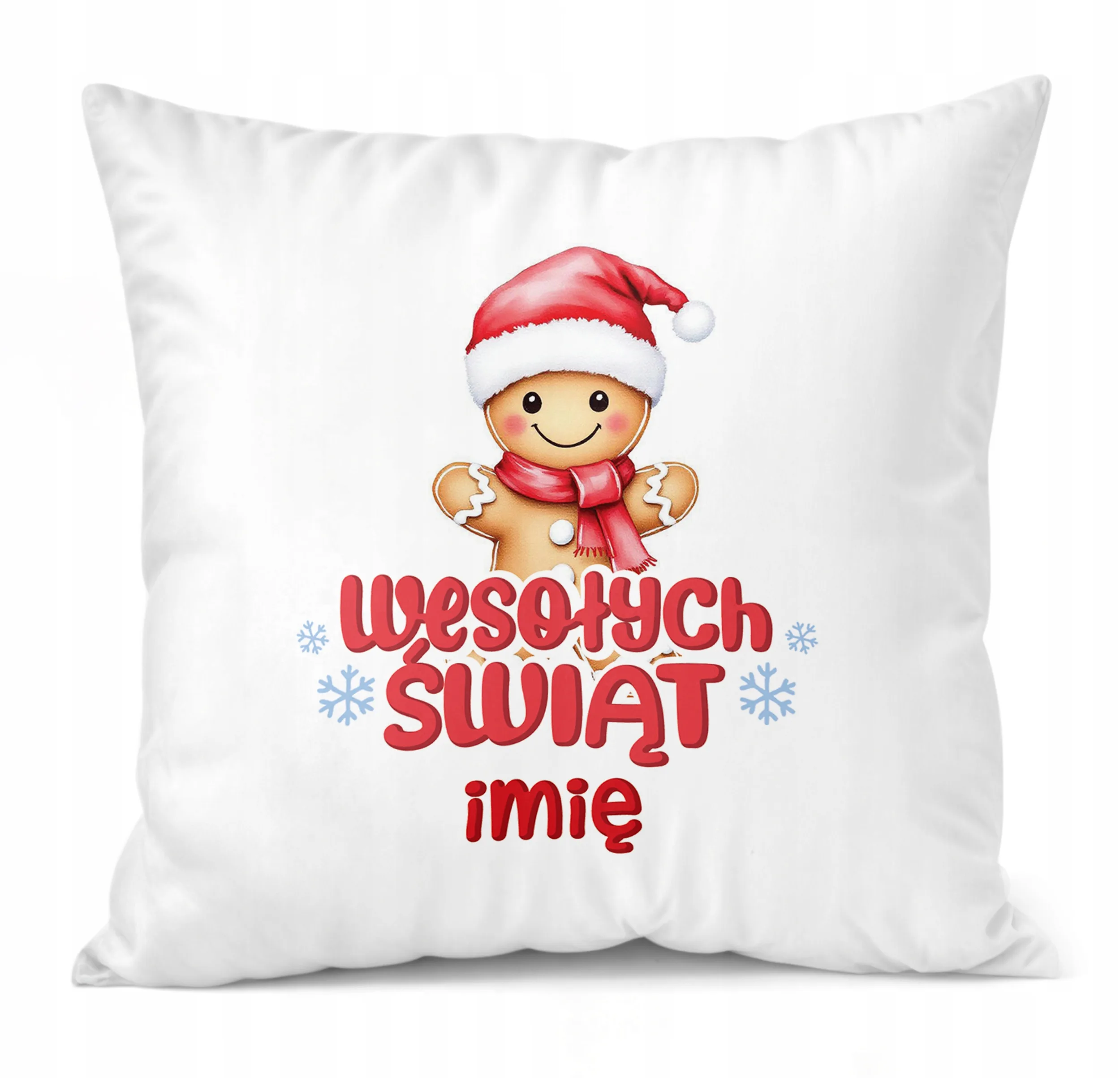 Poduszka 38x38cm Personalizowana Świąteczna Wesołych Świąt Prezent