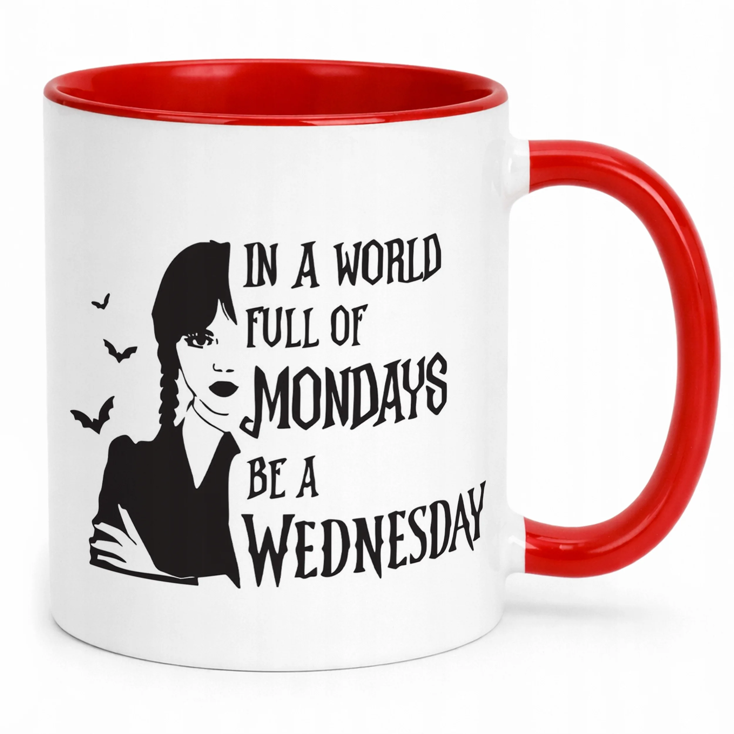 Kubek ceramiczny Nevermore Wednesday Addams Dla Fanów Prezent