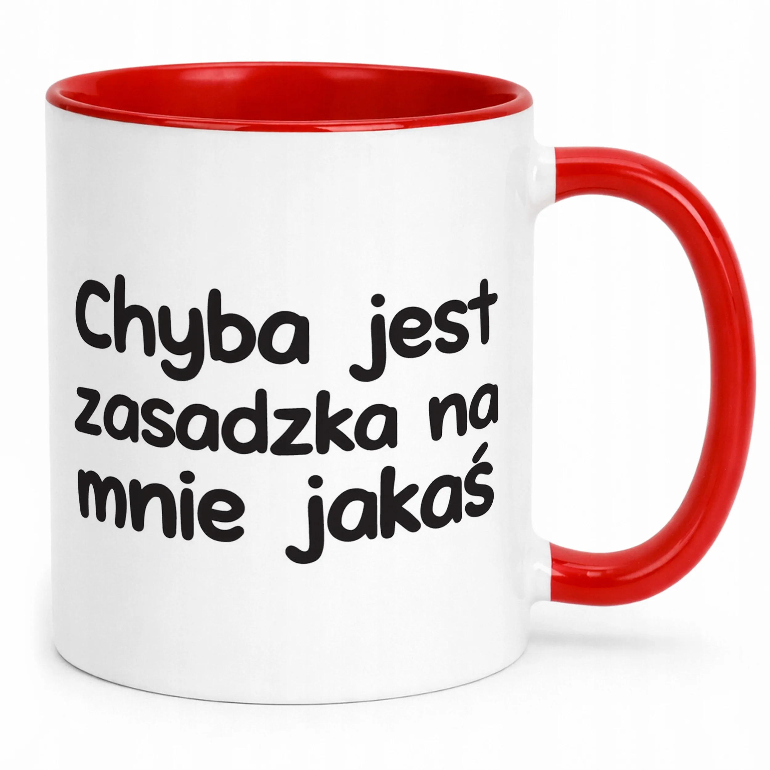 Kubek Czerwony Chyba Jest Zasadzka Na Mnie Jakaś Zabawny Prezent