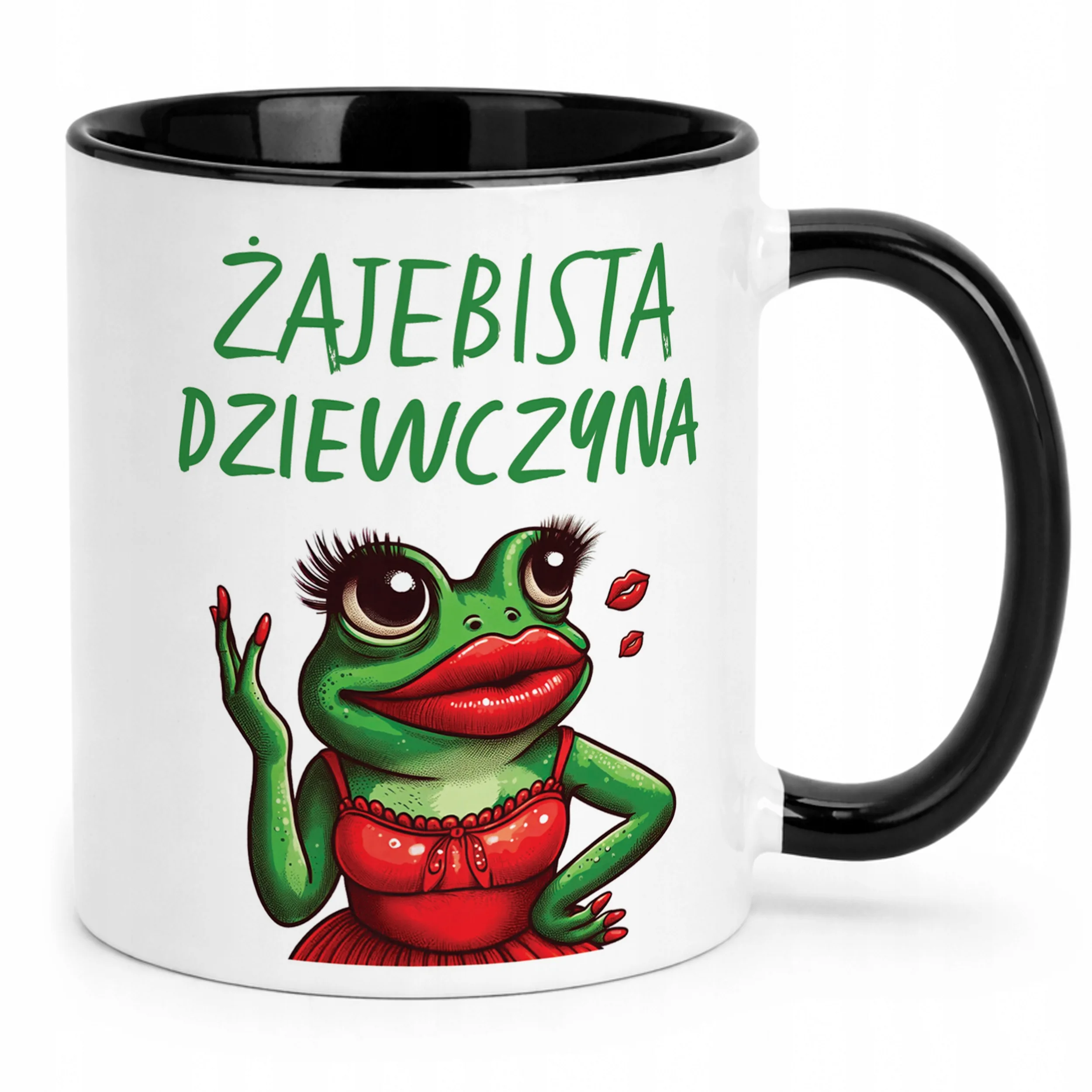 Kubek Czarny Żajebista Dziewczyna Dzień Kobiet Prezent