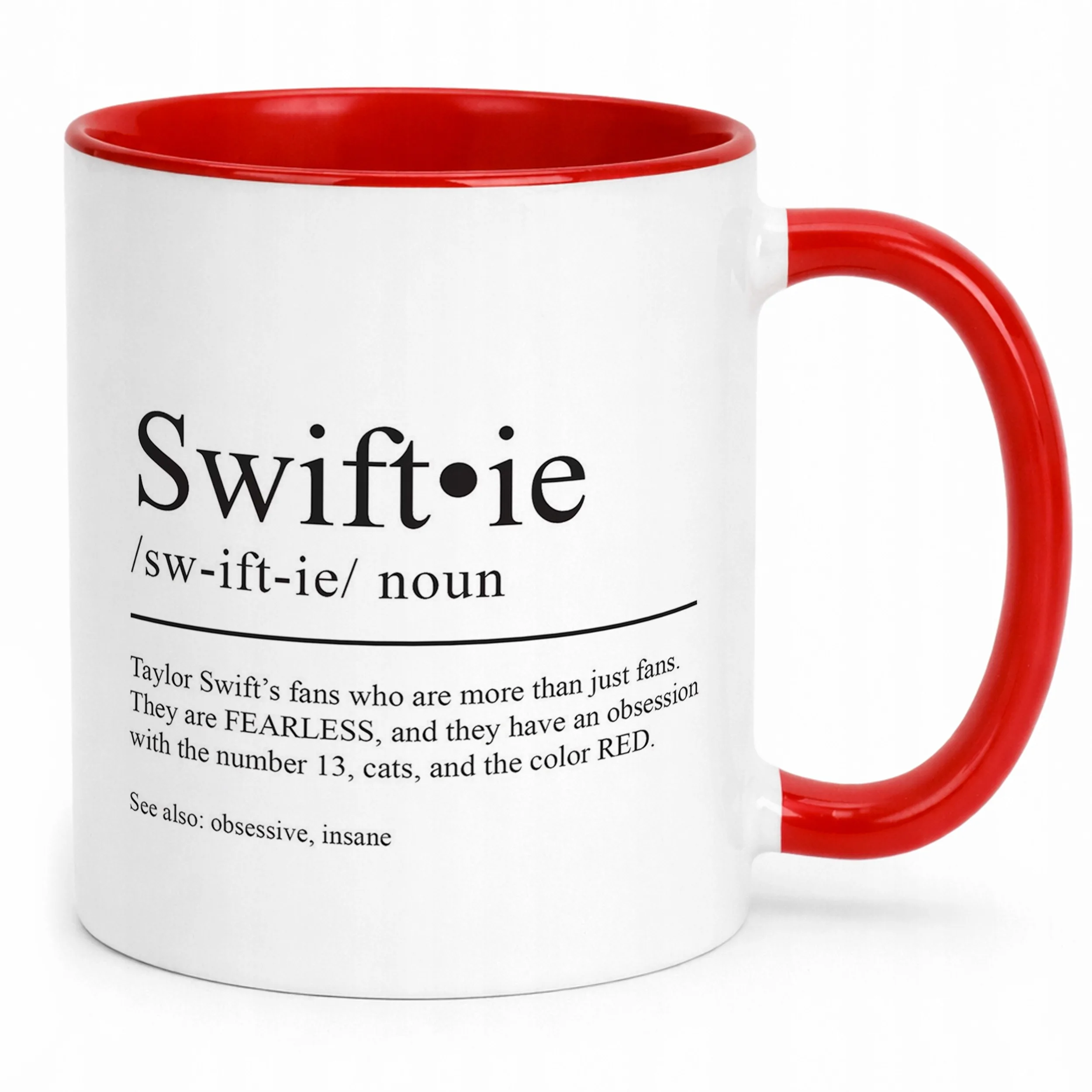 Kubek Czerwony Taylor Swift Swiftie Dla Fanów Prezent Upominek
