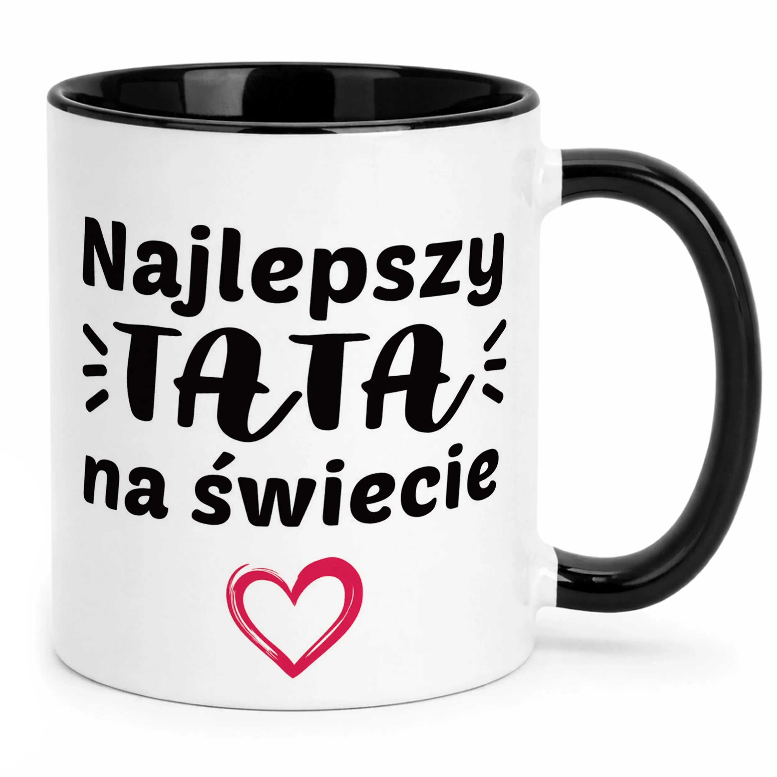 Kubek Czarny Dzień Ojca Dla Taty Najlepszy Tata Na Świecie Prezent