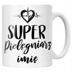 Kubek Ceramiczny Personalizowany Super Pielęgniarz Prezent Upominek