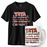 Zestaw Kubek + Koszulka Dzień Ojca Dla Taty Tata Majster Prezent