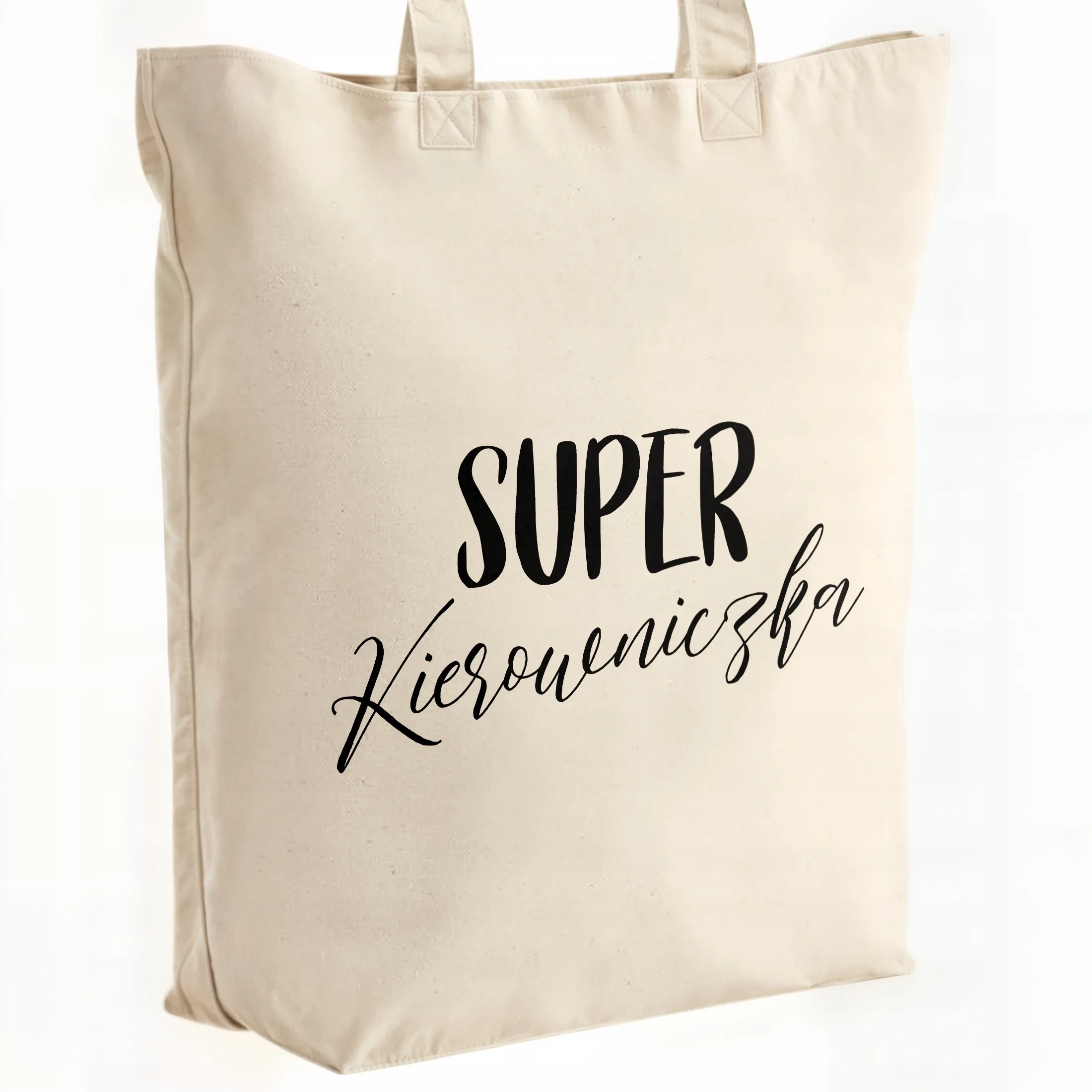 Torba bawełniana premium Super Kierowniczka Zabawny Prezent