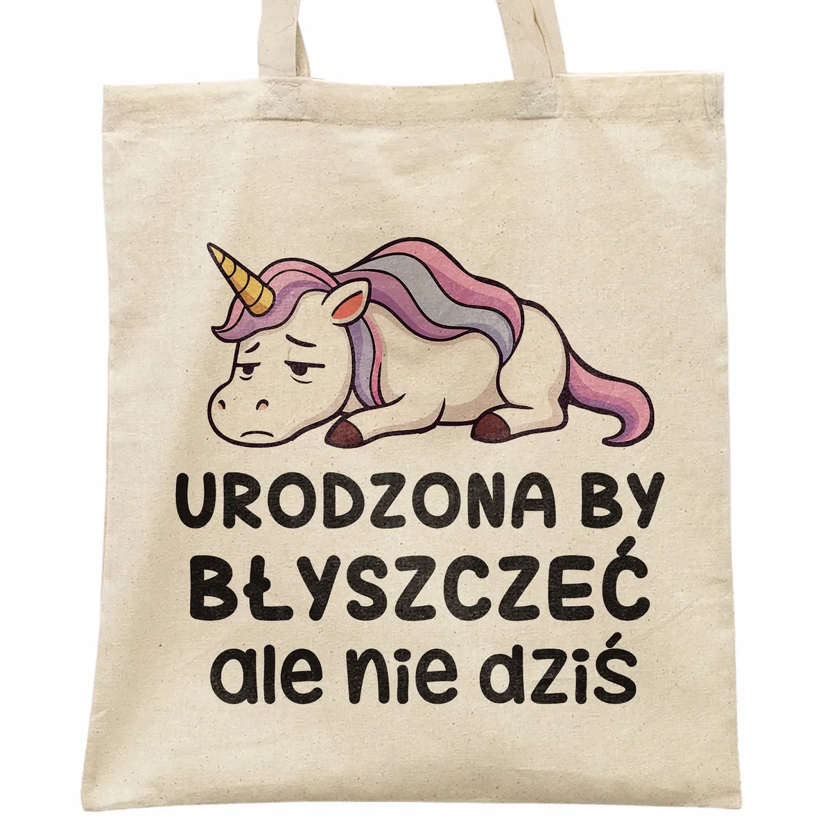 Torba bawełniana na zakupy Urodzona By Błyszczeć Zabawny Prezent