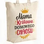 Torba bawełniana premium na zakupy Dzień Matki Prezent Królowa Chaosu