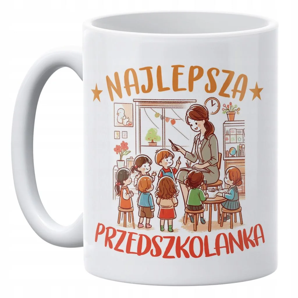Kubek ceramiczny 330 ml Dzień Nauczyciela Dla Przedszkolanki Prezent