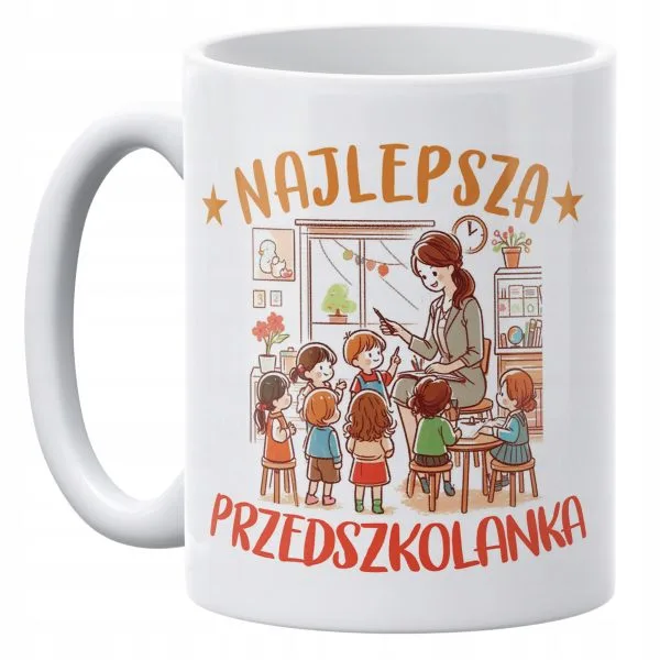Kubek ceramiczny 330 ml Dzień Nauczyciela Dla Przedszkolanki Prezent