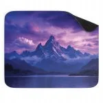 Podkładka pod mysz 22×18 cm Góry Jezioro Mgła Chmury Las