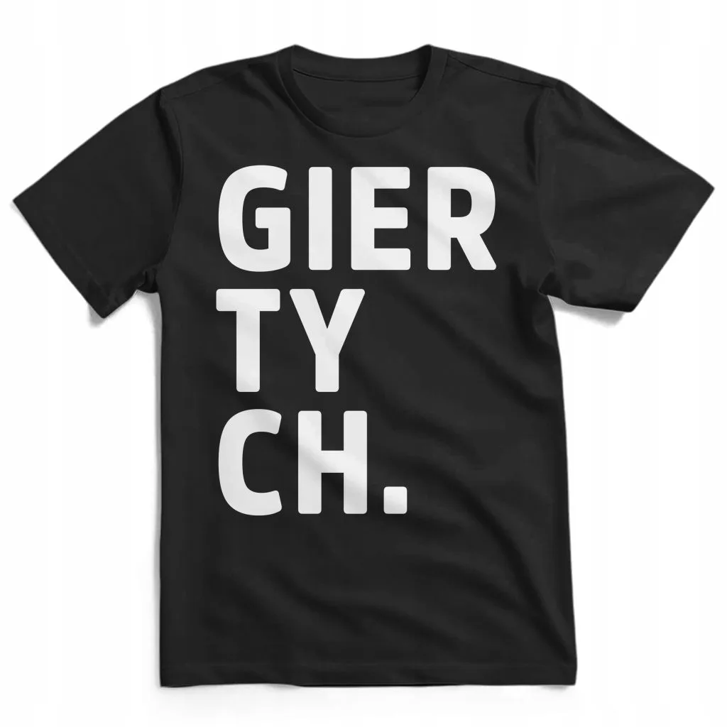 Koszulka męska czarna Giertych. Roman Giertych polityka