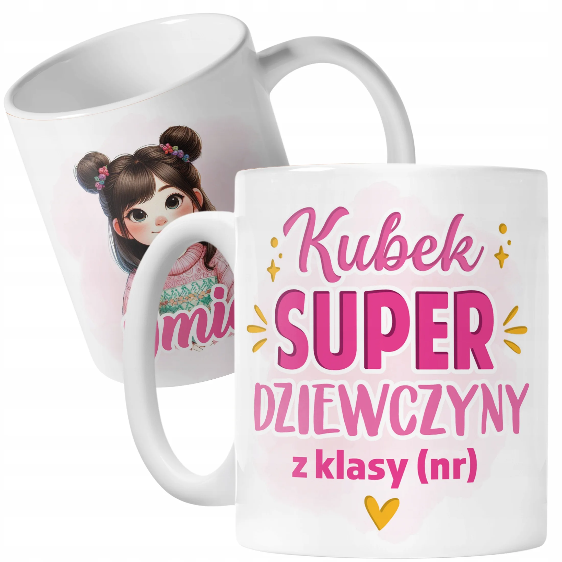 Kubek Ceramiczny Z Imieniem Klasa Dzień Kobiet Dla Dziewczynki Prezent