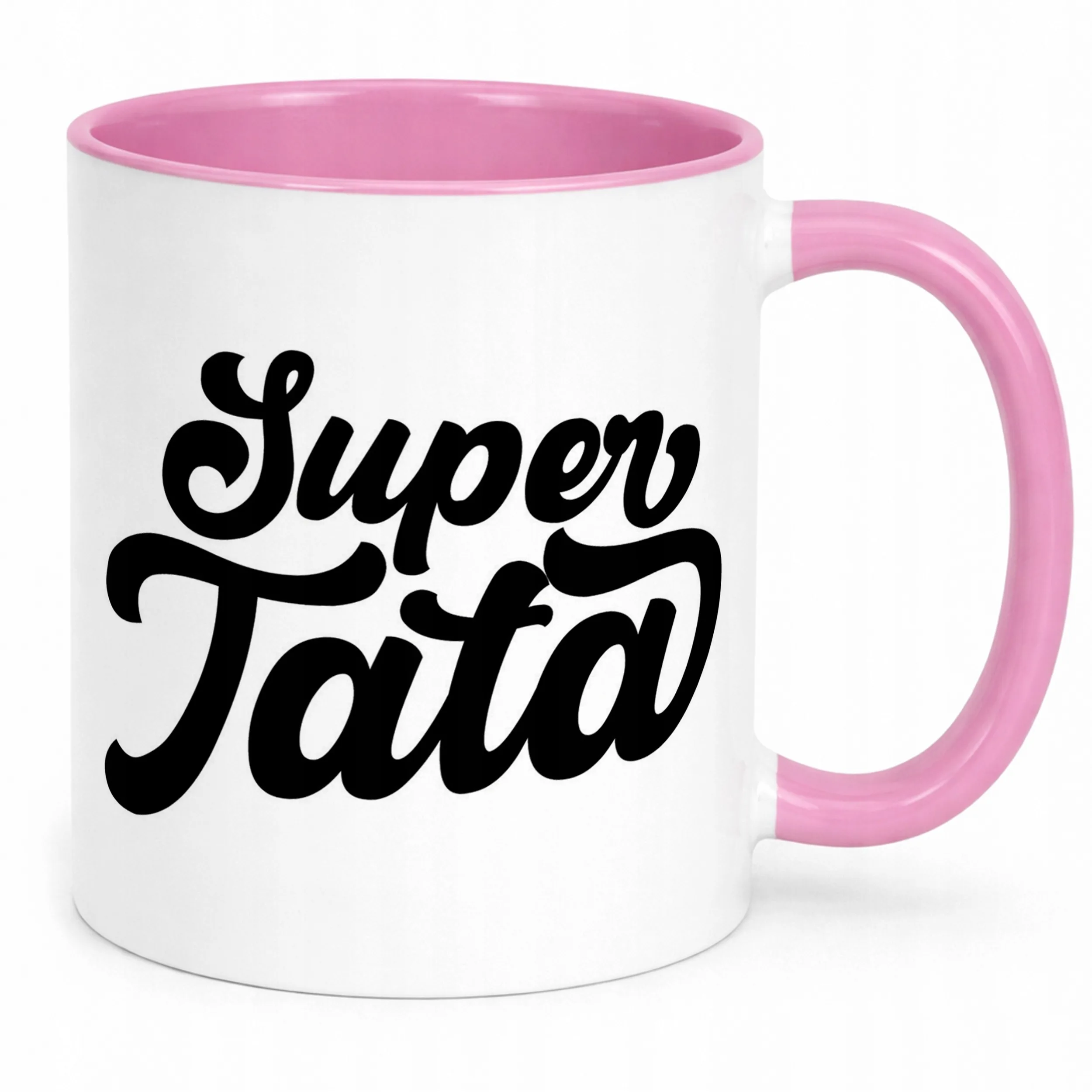 Kubek Różowy Dzień Ojca Dla Taty Super Tata Prezent