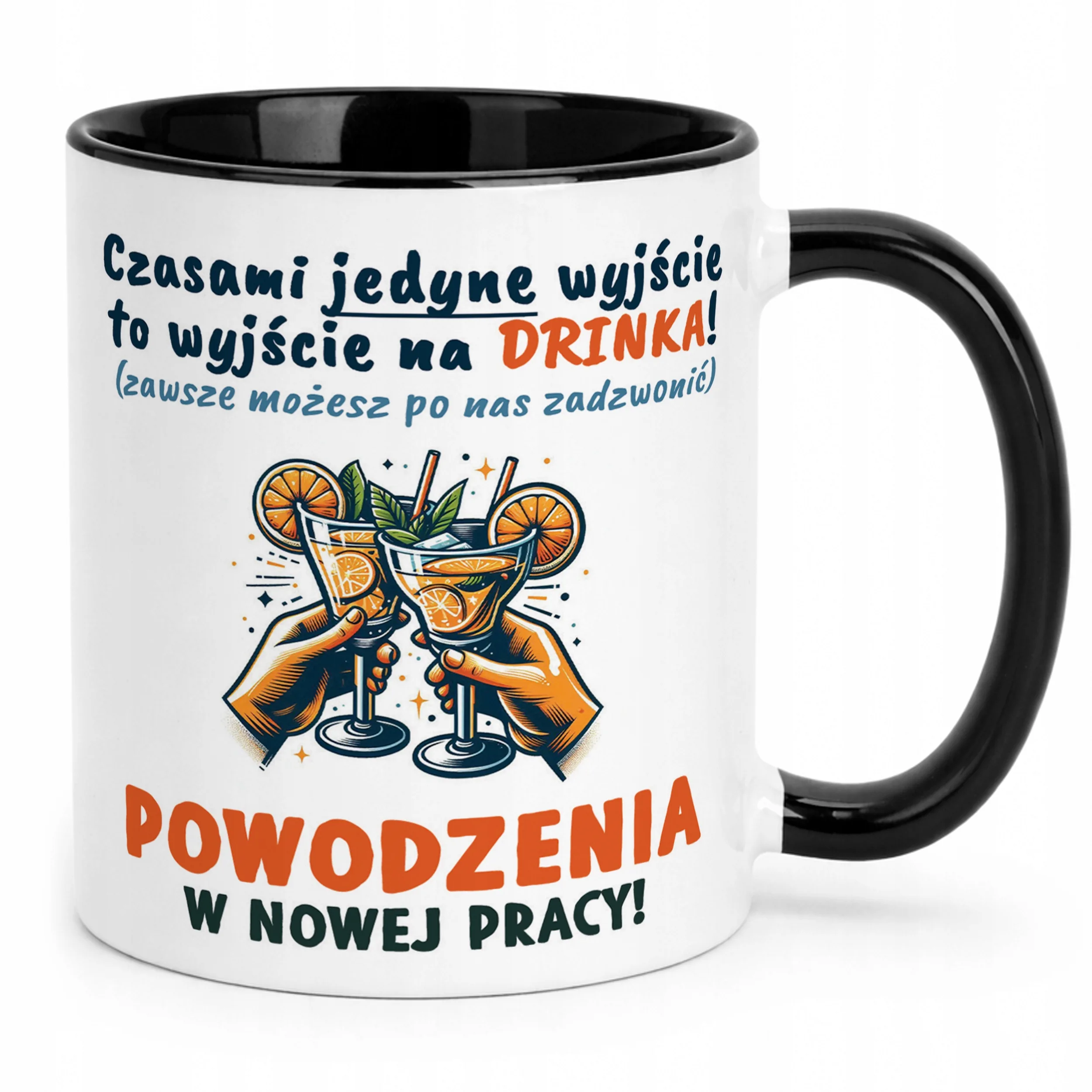 Kubek Czarny Na Pożegnanie Odejście z Pracy Zabawny Prezent