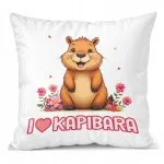 Poduszka 38x38cm Kapibara Capybara Zwierzak Dla Dzieci Prezent