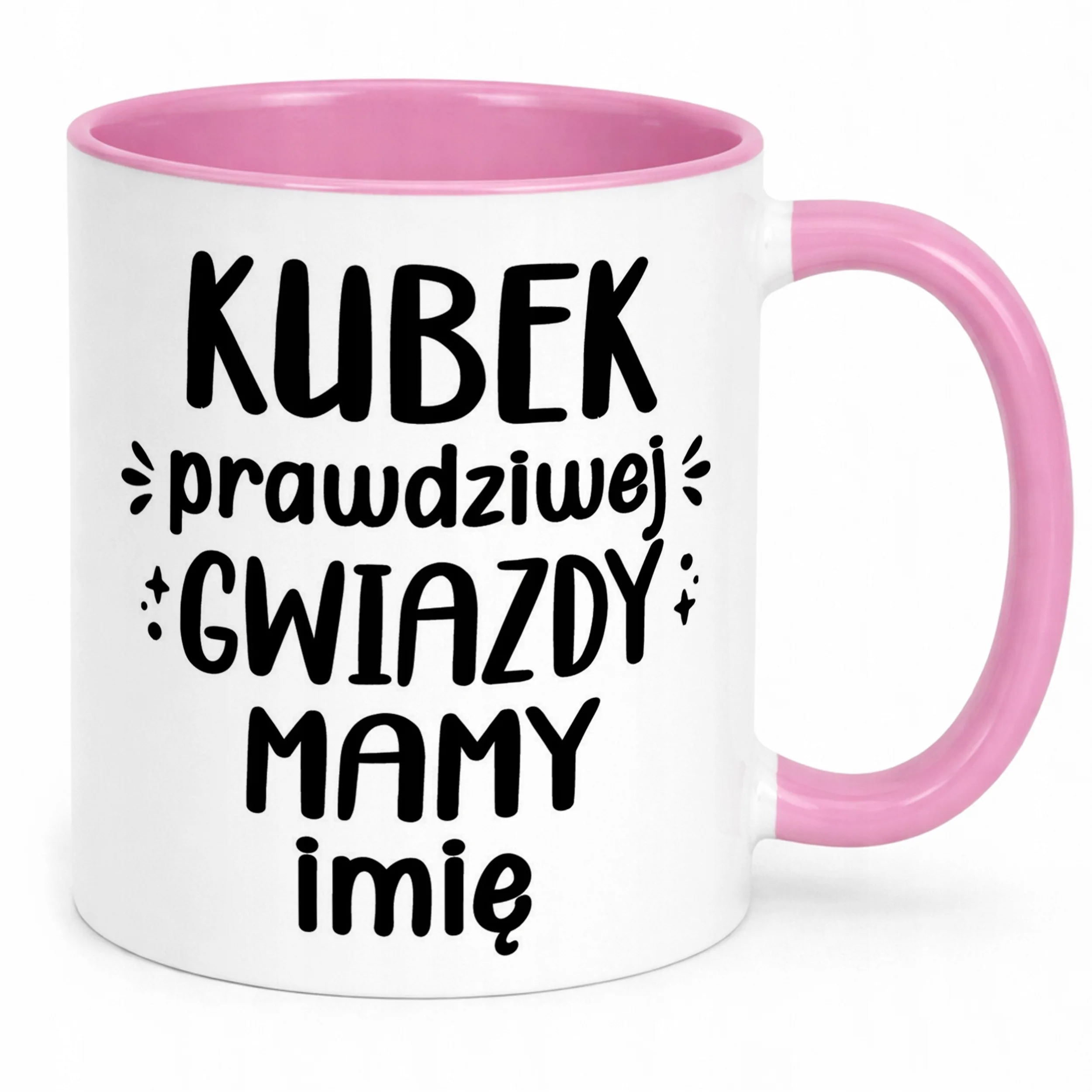 Kubek Różowy Personalizowany Dzień Matki Dla Mamy Prezent Upominek