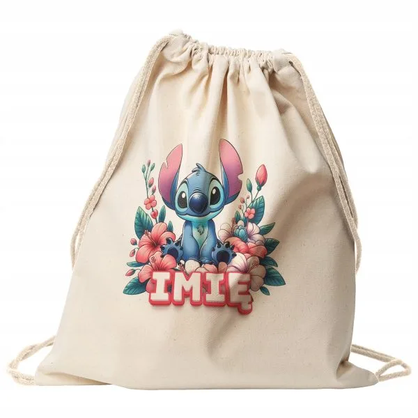 Plecak bawełniany Z imieniem Lilo i Stitch Dla Dzieci Do Szkoły Przedszkola