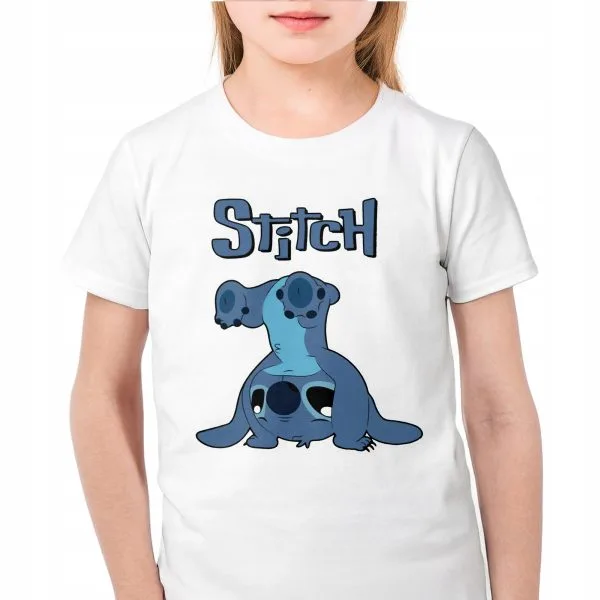 Koszulka biała dziecięca Stitch Lilo i Stich Dla Fanów