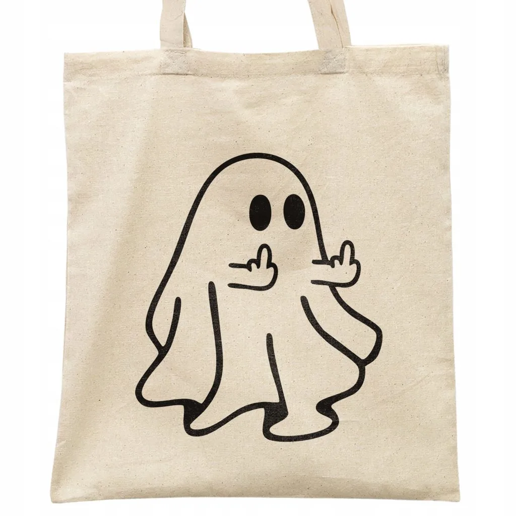 Torba bawełniana na zakupy Halloween Jesień Duch Prezent