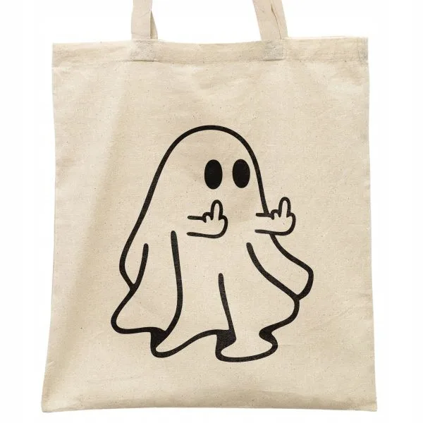 Torba bawełniana na zakupy Halloween Jesień Duch Prezent