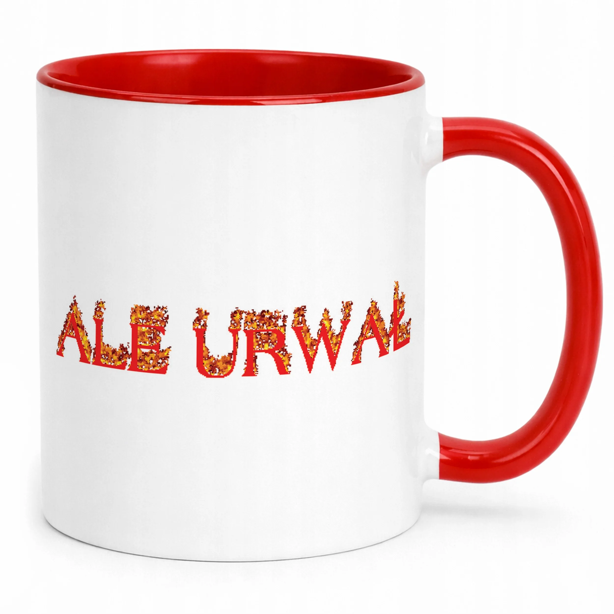 Kubek ceramiczny Ale Urwał Śmieszne Memy Zabawne Prezent
