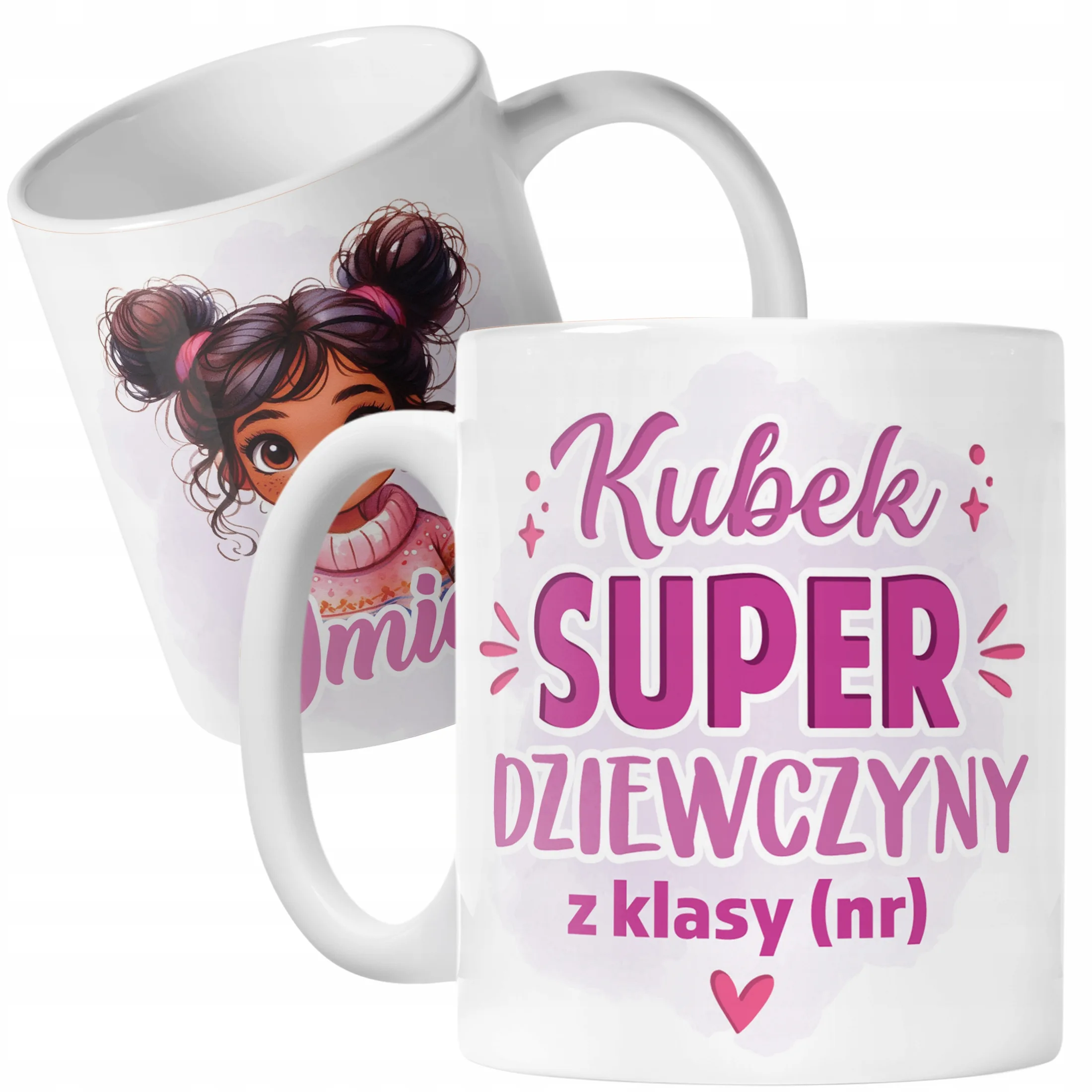 Kubek Ceramiczny Z Imieniem Klasa Dzień Kobiet Dla Dziewczynki Prezent