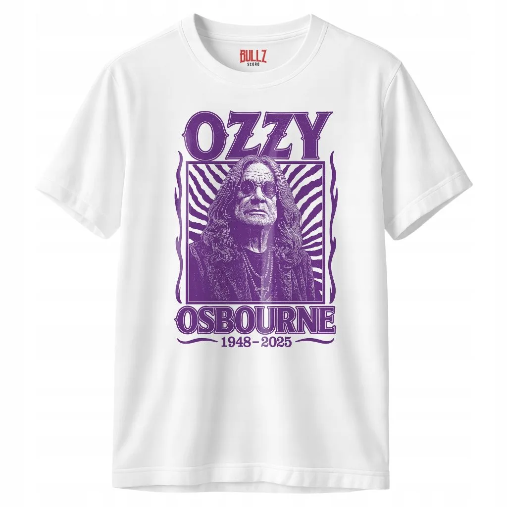 Koszulka biała męska Ozzy Osbourne Black Sabbath Dla Fanów r. 3XL