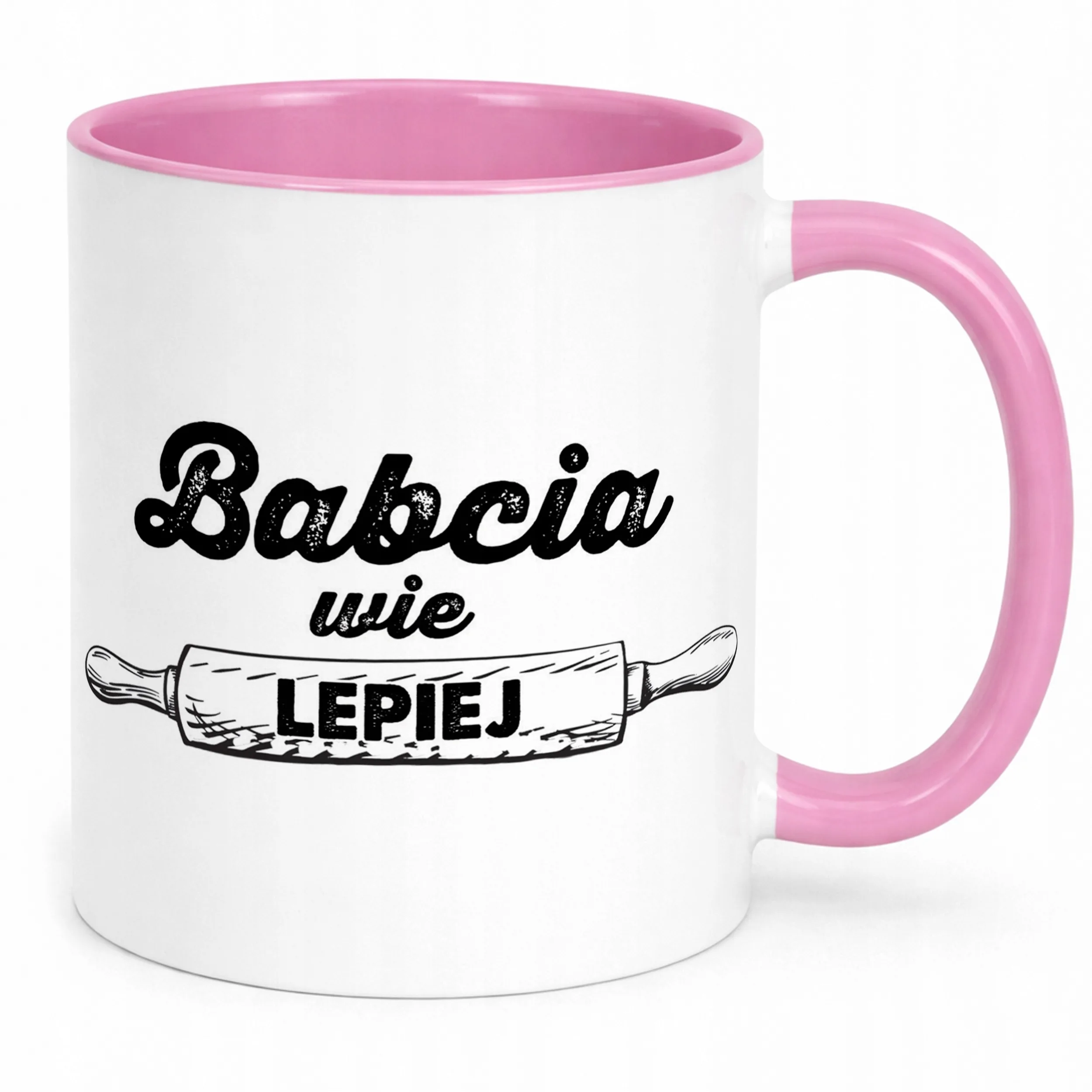 Kubek Różowy Dzień Babci Dla Babci Prezent Upominek
