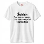 Koszulka biała męska 1670 Zapiszmy Ten Pomysł I Myślmy Dalej r. 3XL