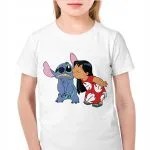 Koszulka biała dziecięca Stitch Lilo i Stich Dla Fanów