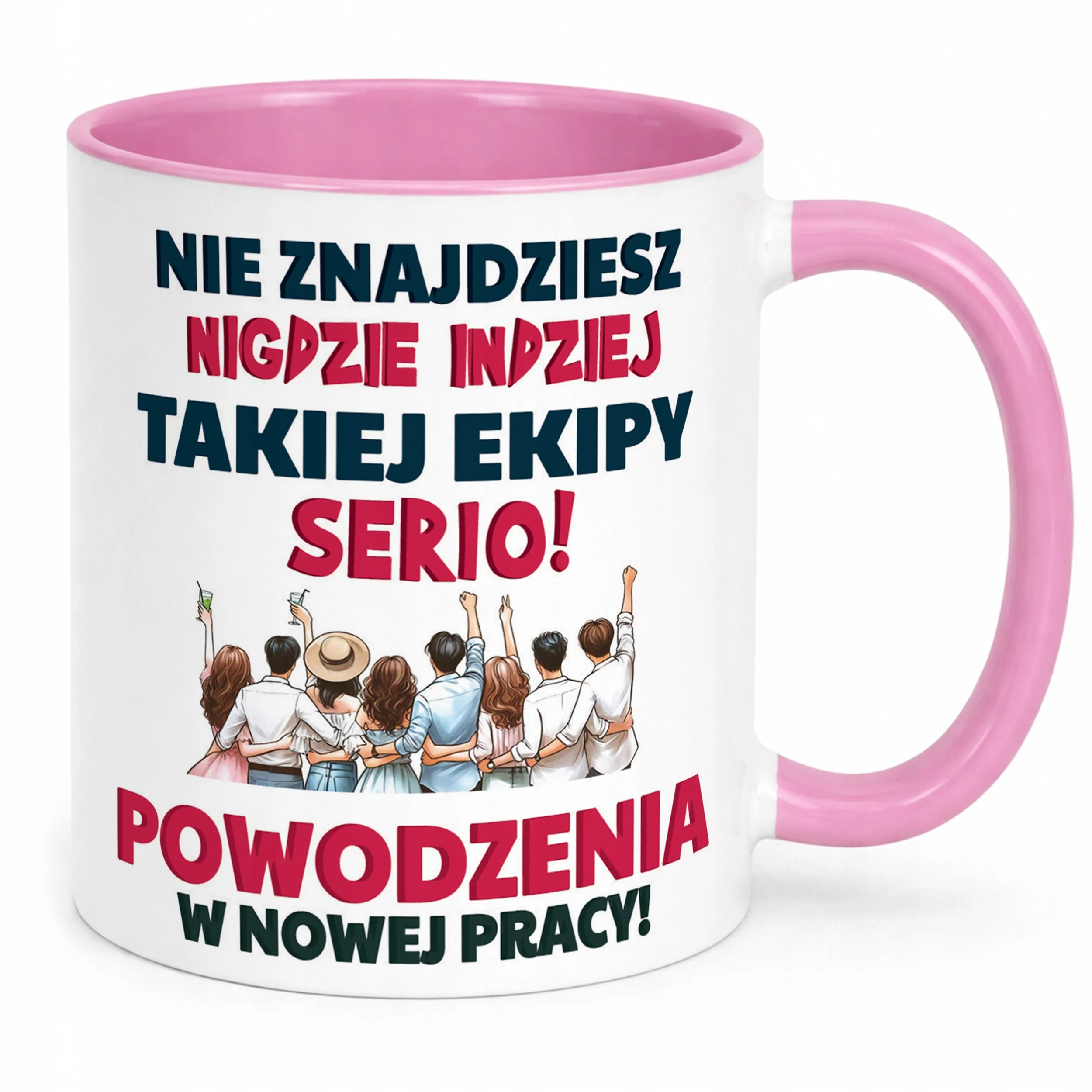 Kubek Różowy Pożeganie Odejście z Pracy Dla Kolegi Koleżanki Prezent