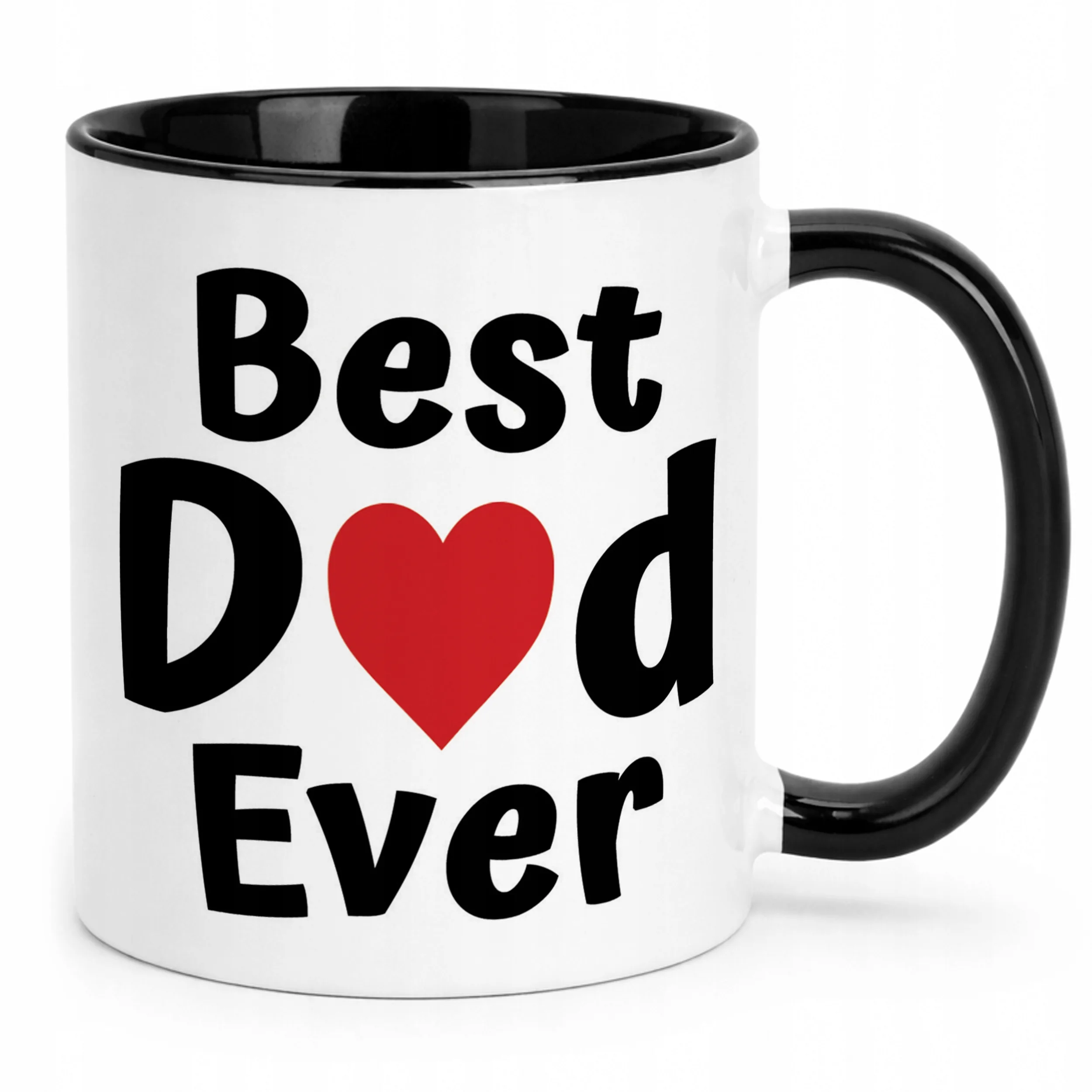 Kubek Czarny Dzień Ojca Best Dad Ever Upominek Dla Taty