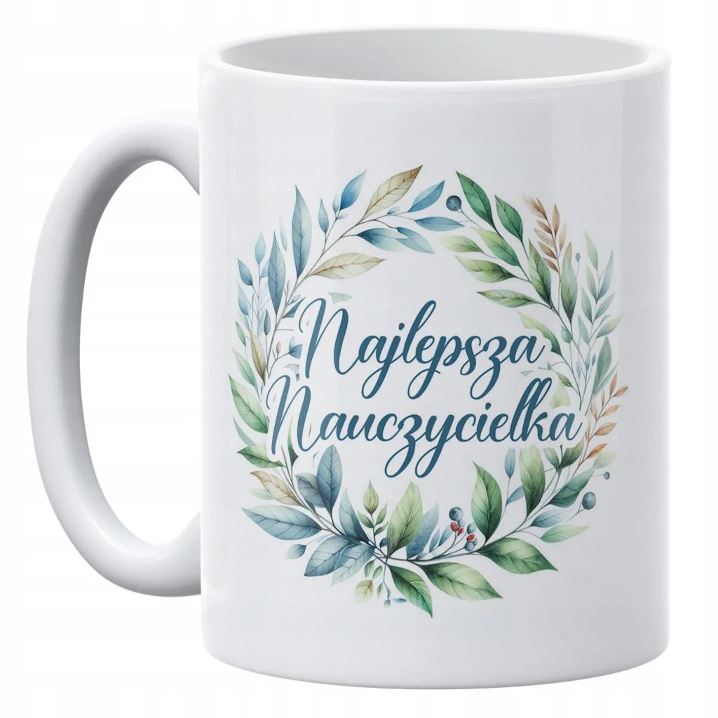 Kubek ceramiczny 330 ml Dzień Nauczyciela Najlepsza Nauczycielka Prezent