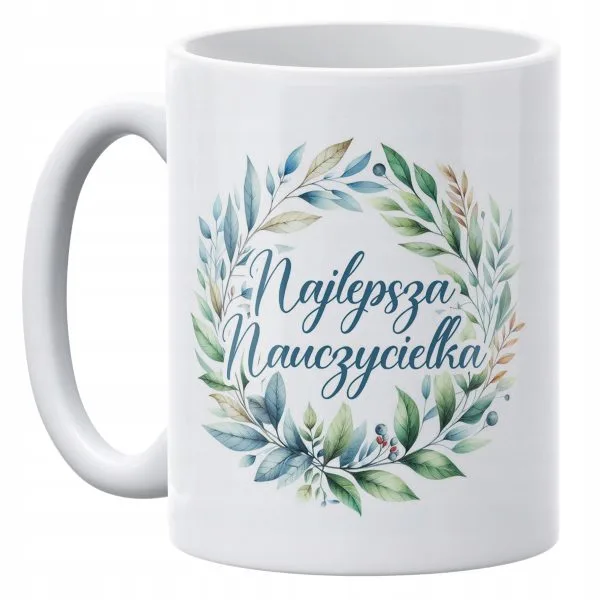 Kubek ceramiczny 330 ml Dzień Nauczyciela Najlepsza Nauczycielka Prezent