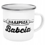 Emaliowany Kubek Garnuszek 300 ml Dzień Babci Prezent Najlepsza Babcia