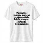 Koszulka biała męska 1670 Pamiętaj Zawsze Aspiruj r. 3XL