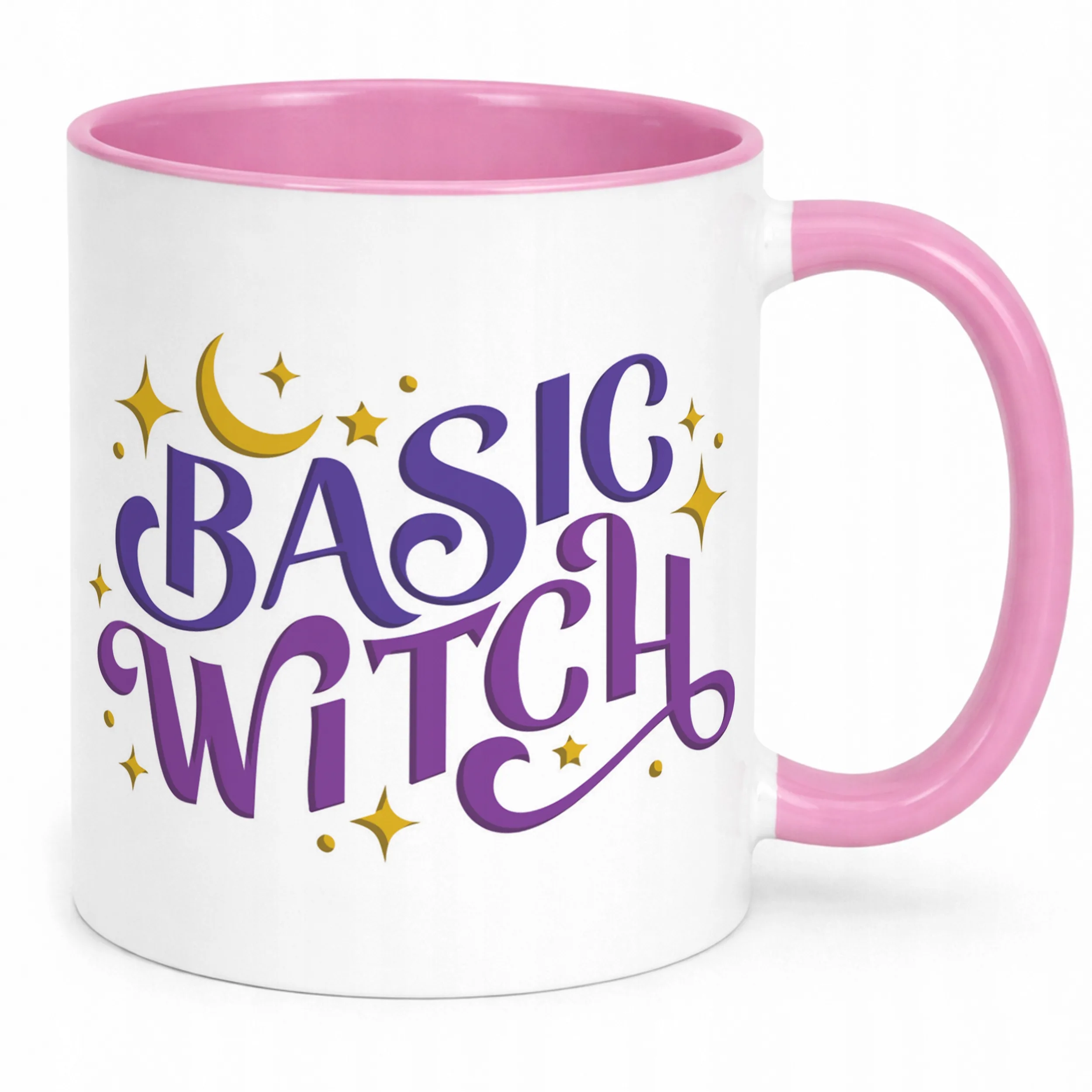 Kubek Różowy Halloween Basic Witch Jesień Wiedźma Prezent Upominek