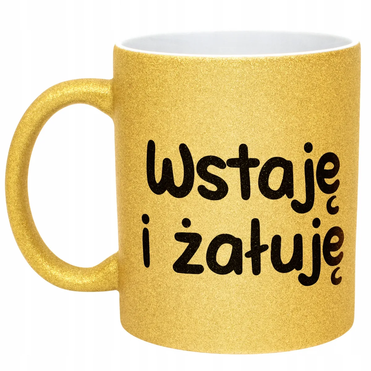 Złoty Kubek Brokatowy Wstaje i Żałuję Zabawny Prezent