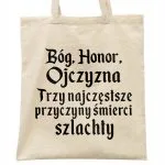 Torba bawełniana na zakupy 1670 Bóg Honor Ojczyzna