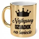 Kubek ceramiczny Złoty 330 ml Dzień Dziadka Prezent Najlepszy Dziadek