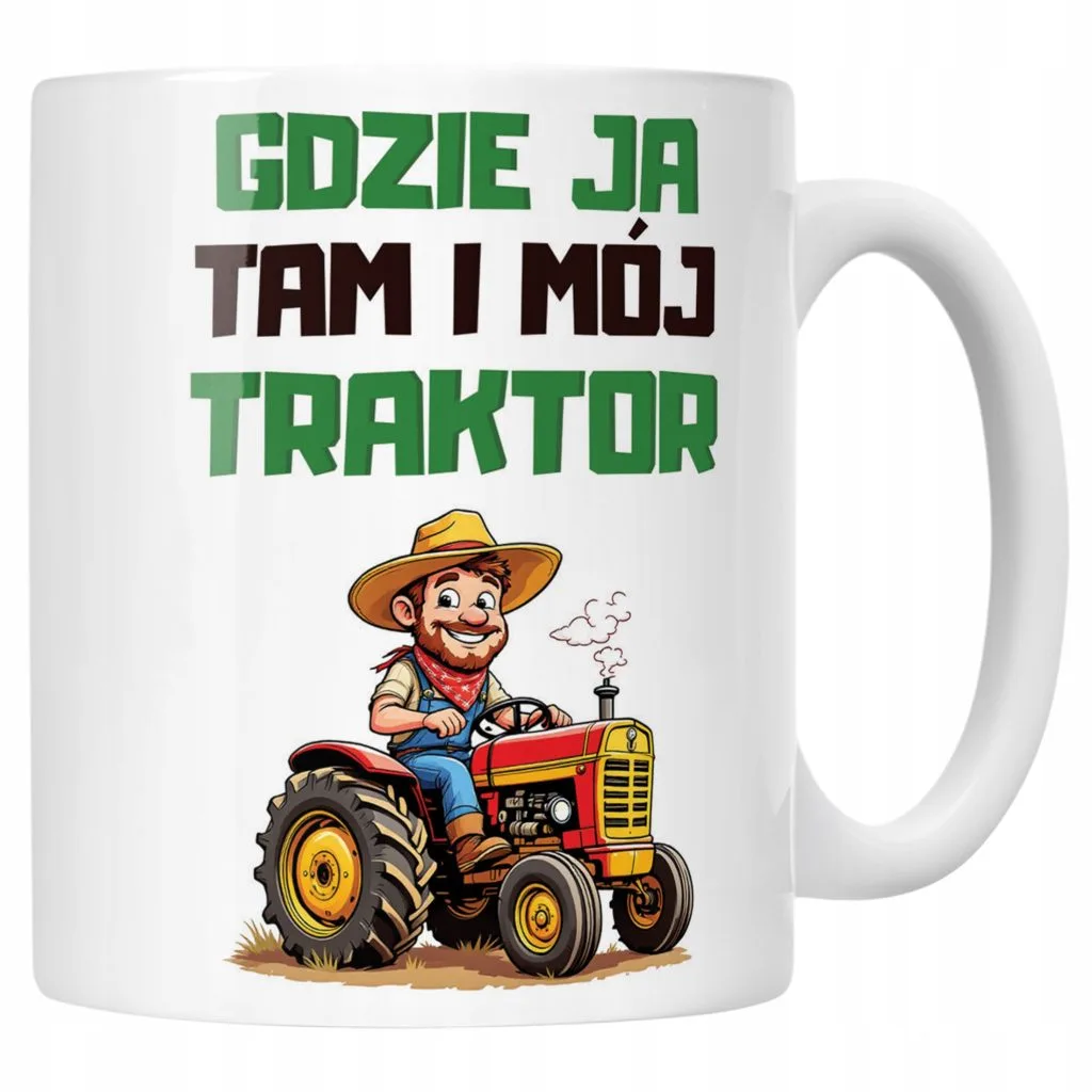 Kubek ceramiczny Rolnik Dla Rolnika Traktor Zabawny Prezent Upominek