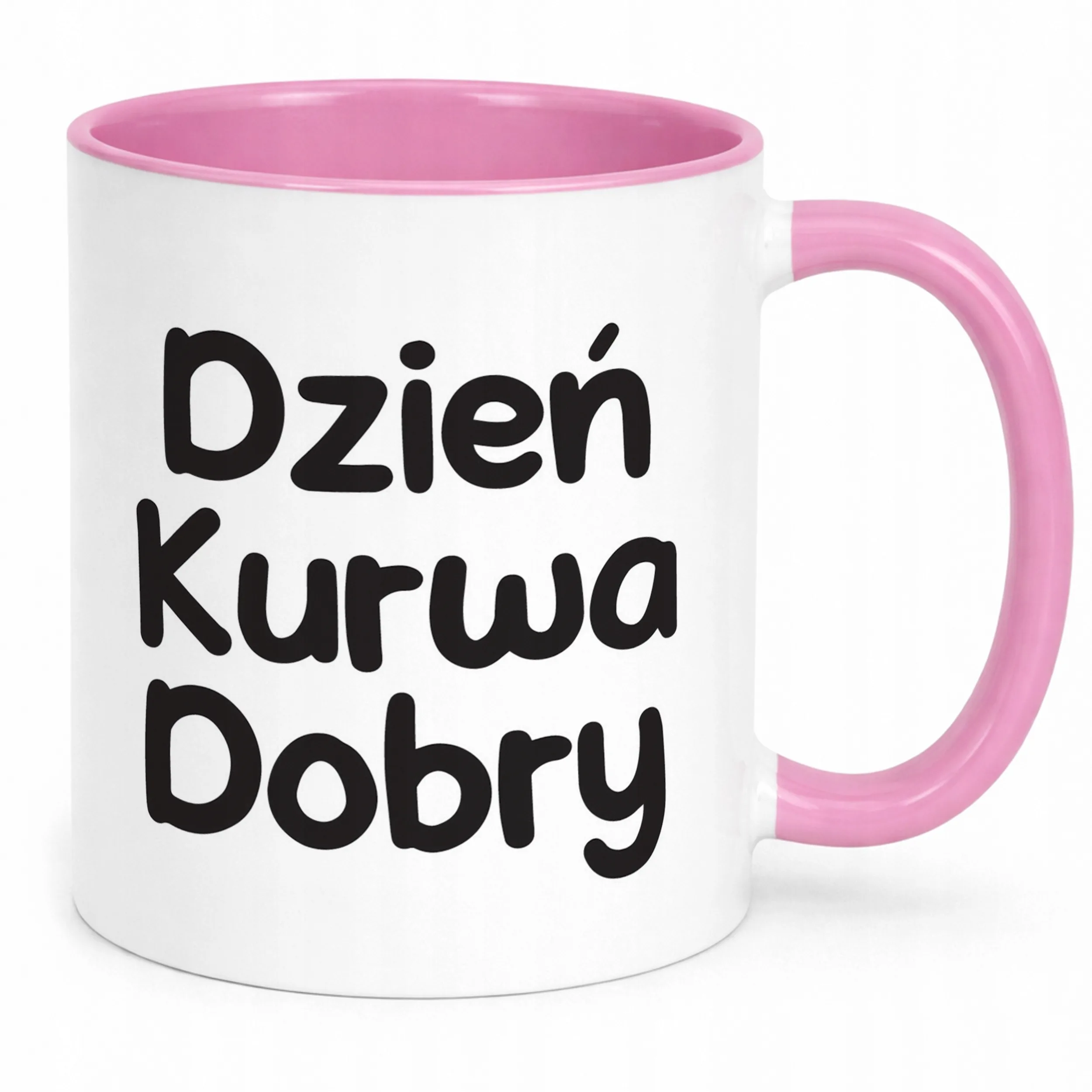 Kubek Różowy Dzień Ku*wa Dobry Śmieszny Zabawny Prezent
