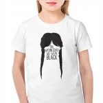 Koszulka biała dziecięca Nevermore Wednesday Dla Fanów Serialu