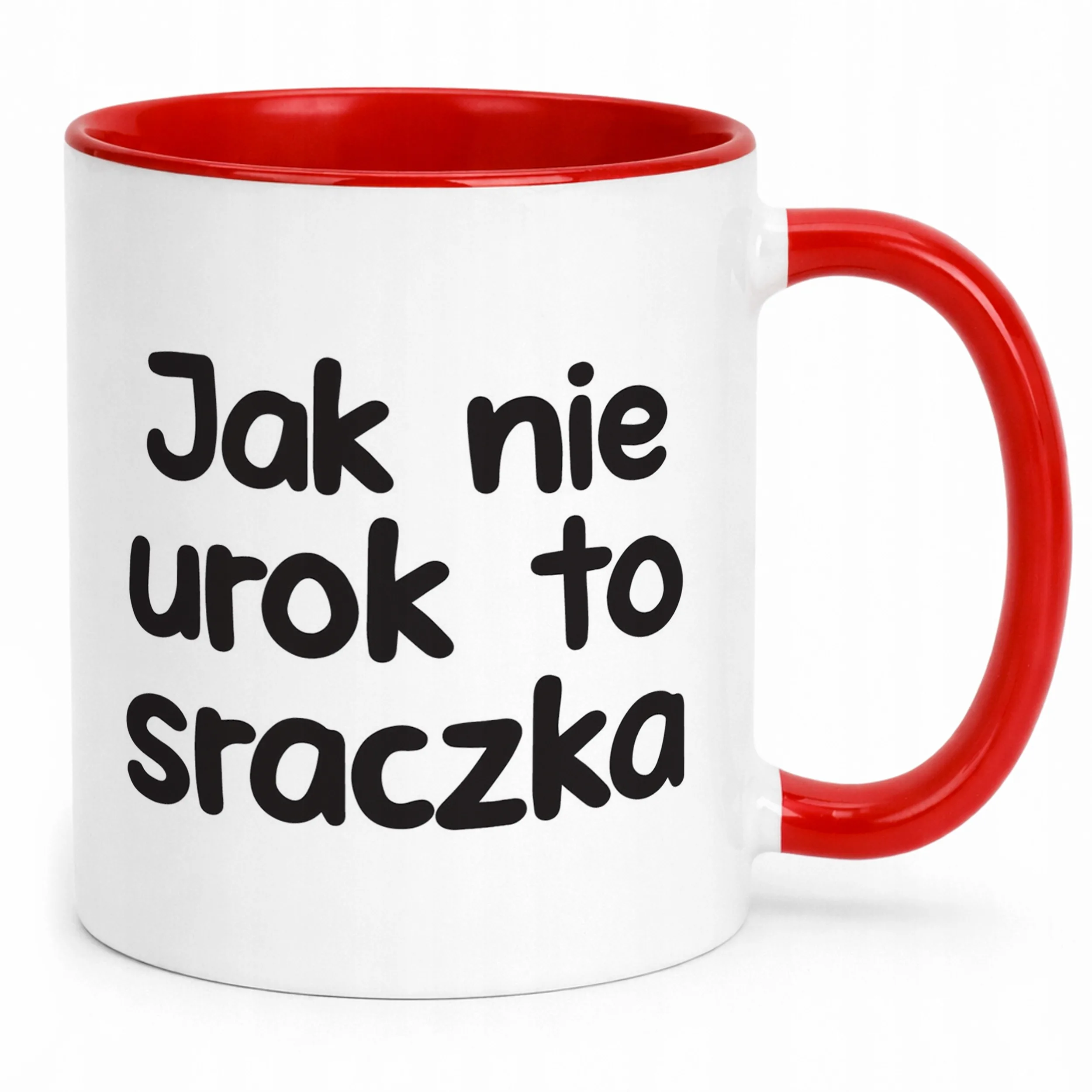 Kubek Czerwony Jak Nie Urok To Sraczka Śmieszny Zabawny Prezent