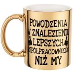 Złoty kubek Odejście Pożegnanie Z Pracy Dla Współpracownika Prezent
