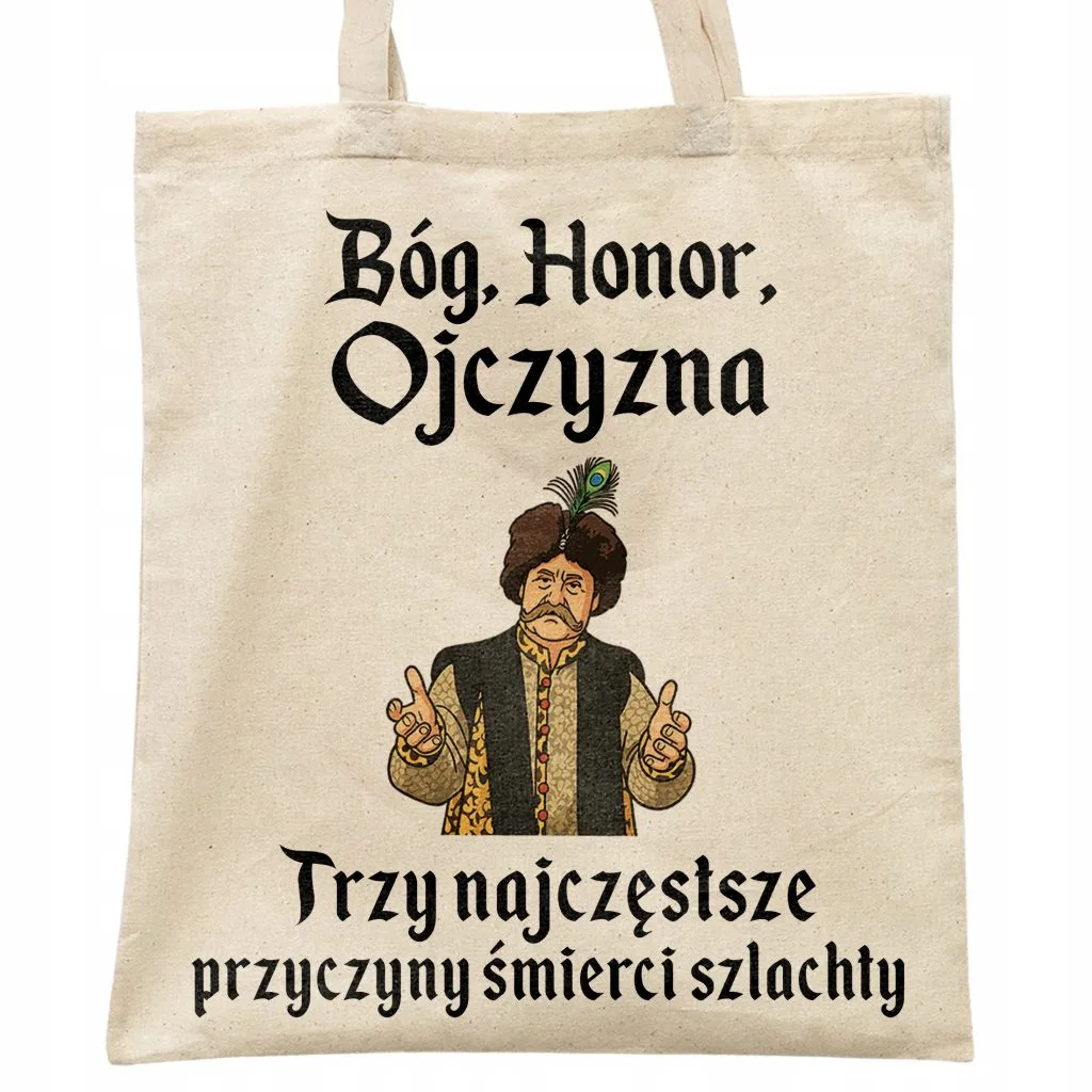 Torba bawełniana na zakupy 1670 Bóg Honor Ojczyzna